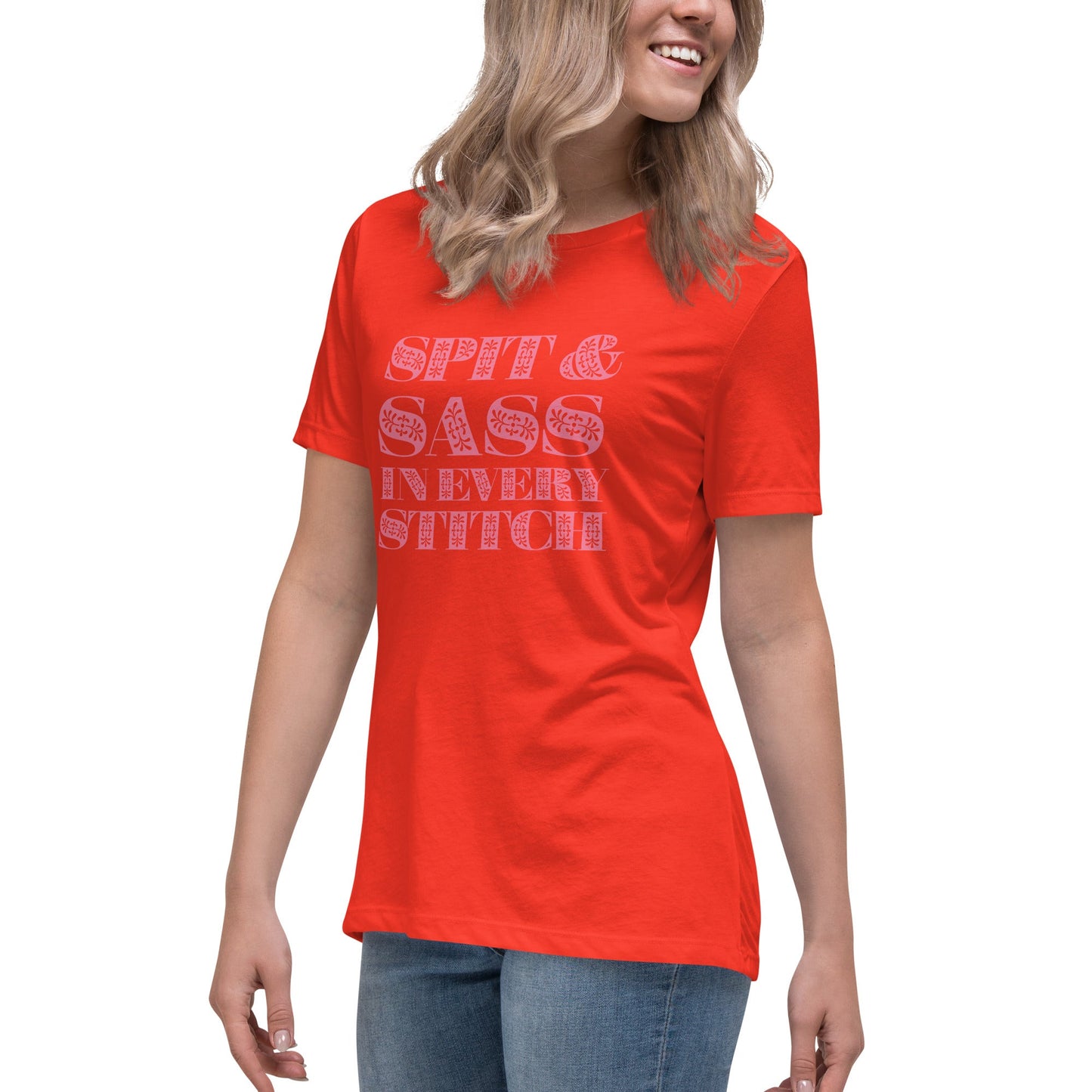 Spit and Sass Floral Design Tee