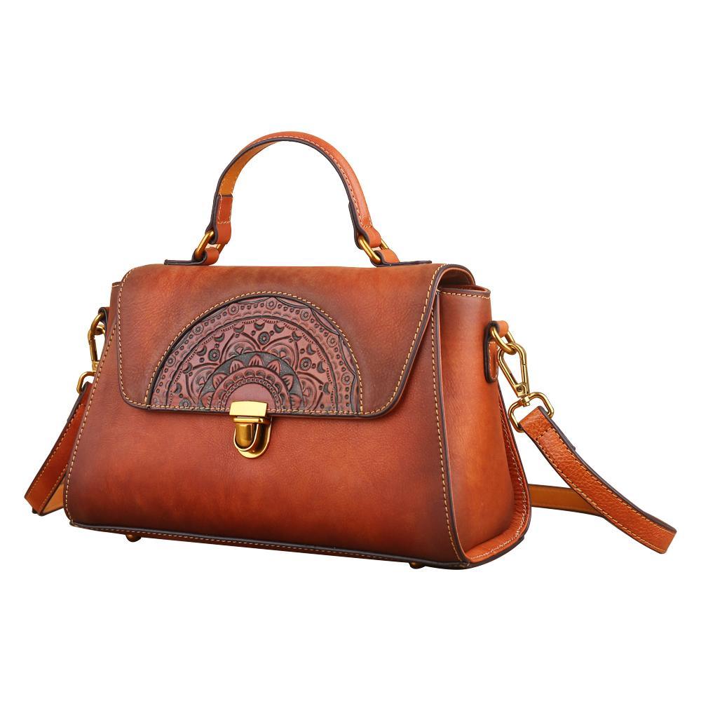 Rustic Elegance Vintage Leather Handbag