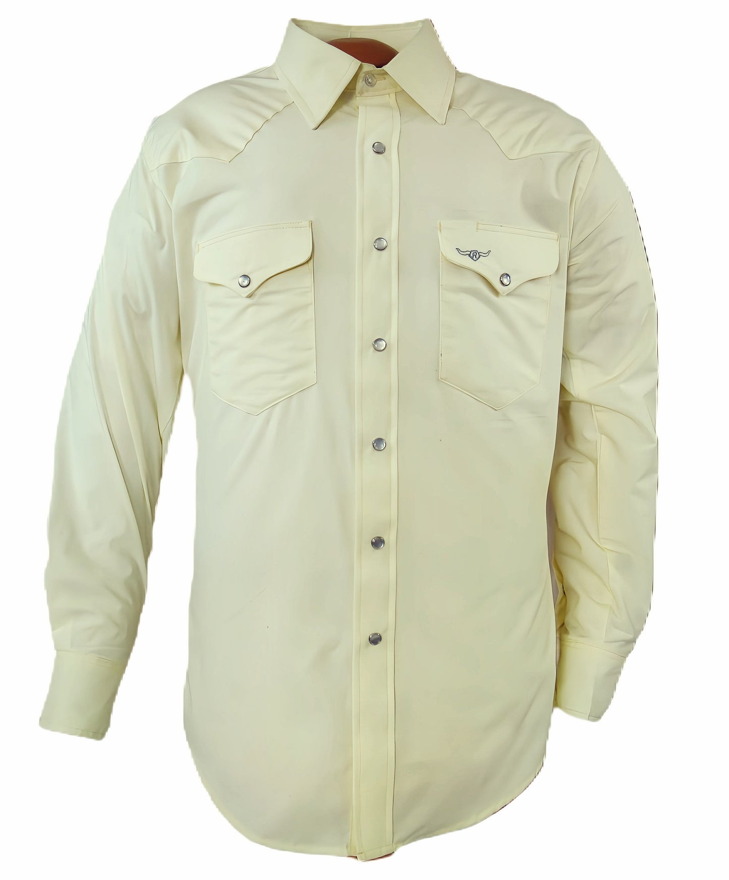 Flying R Ranchwear - Western Classic - Pale Yellow - Long Sleeve - Snaps - Classic Fit