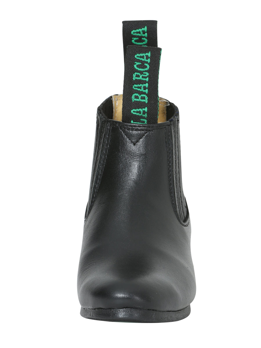 Rodeo Traditional Charro Boot - Leather in Black