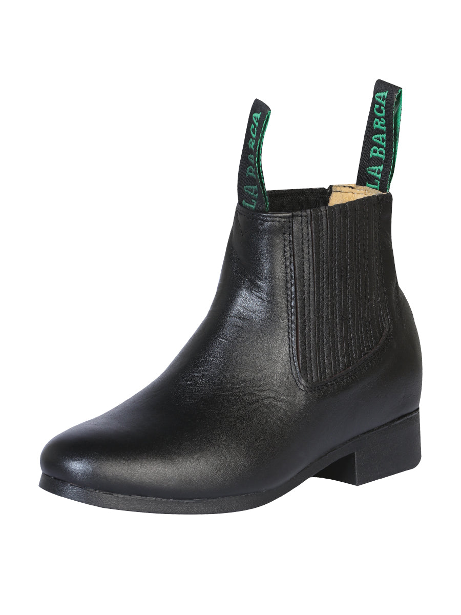 Rodeo Traditional Charro Boot - Leather in Black