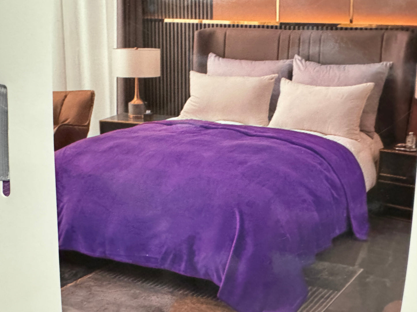 Solid Purple Super Plush Blanket