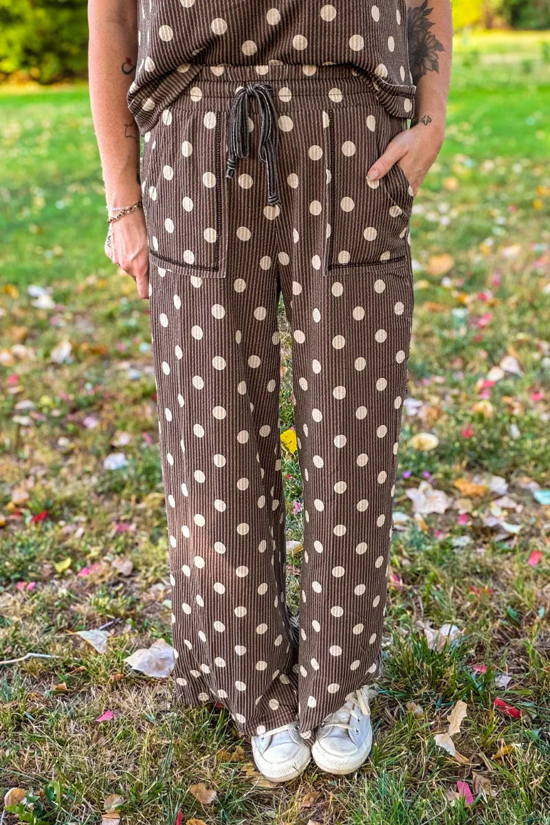 Mocha Dot pants