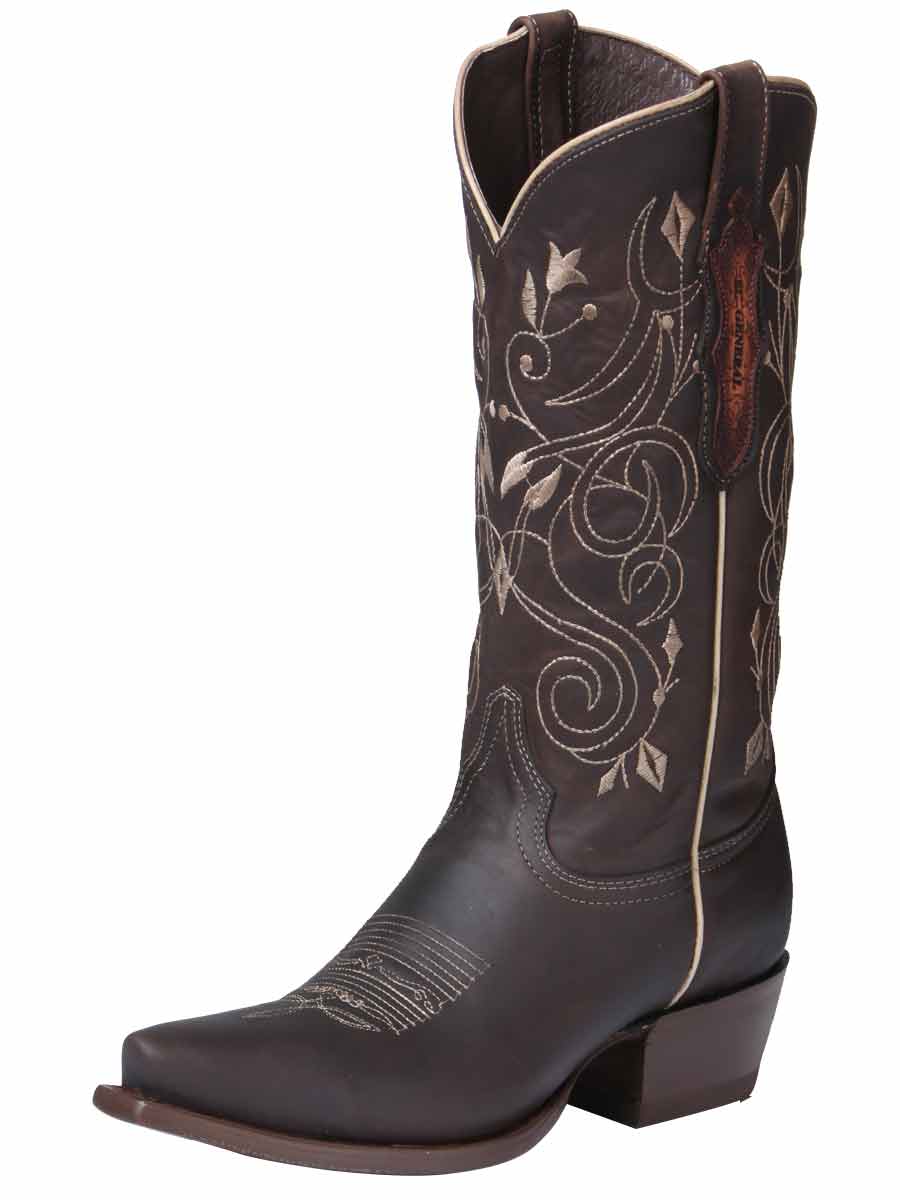 El General Women's Limited Edition Western Boot in Chocolate