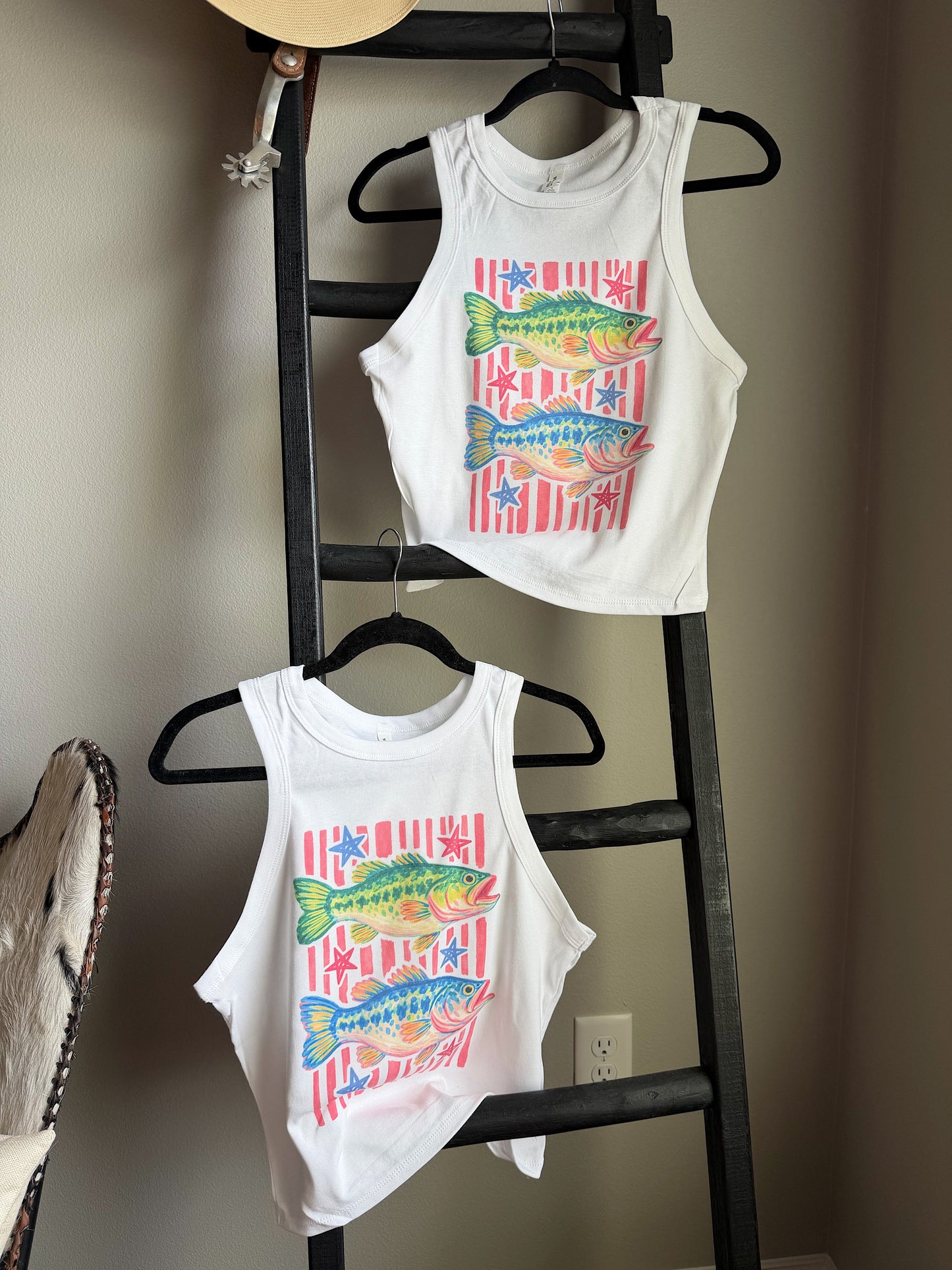 Preppy Fish Cropped Tank