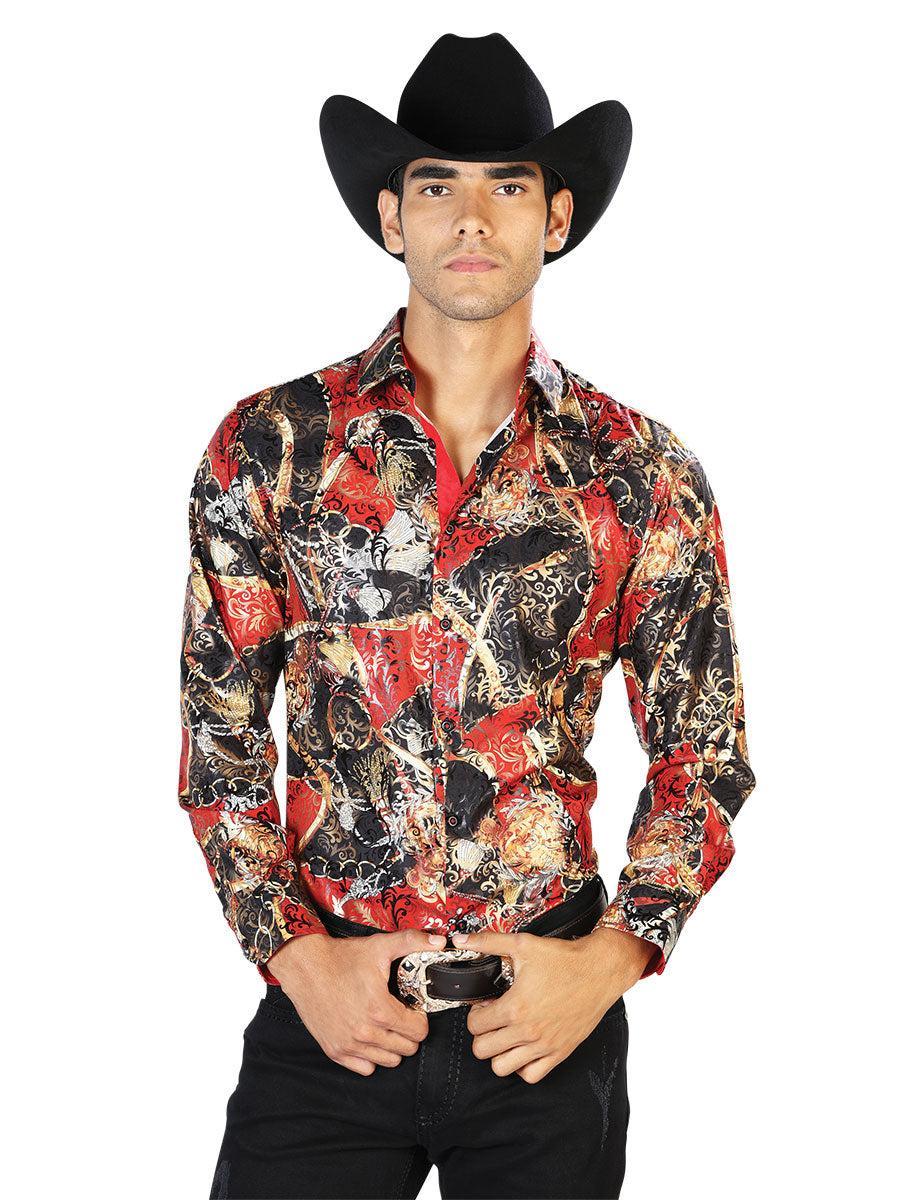 Black Red Casual Long Sleeve Shirt
