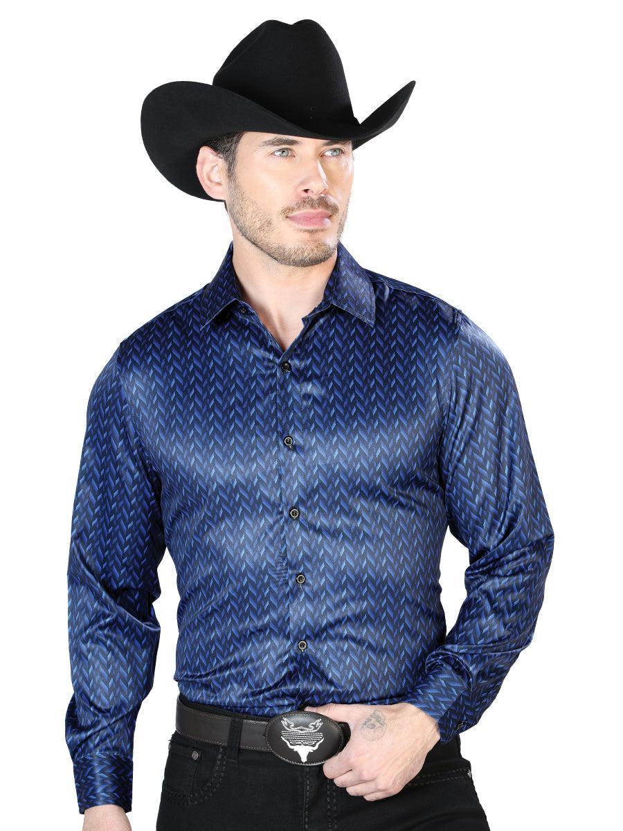 Blue Casual Long Sleeve Shirt