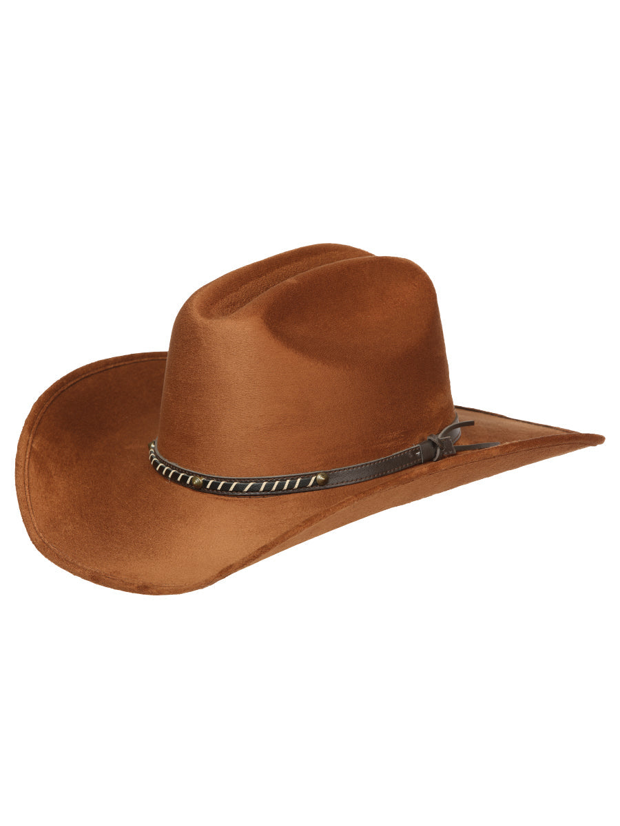 El General Suede Western Hat in Tobacco