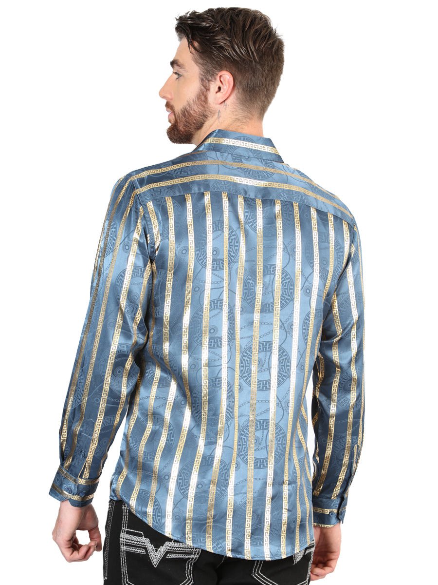 El General Teal Casual Long-Sleeve Shirt