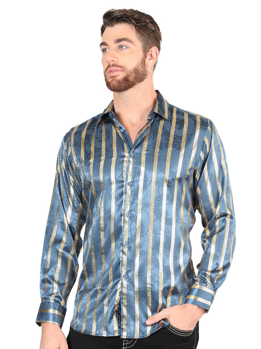 El General Teal Casual Long-Sleeve Shirt