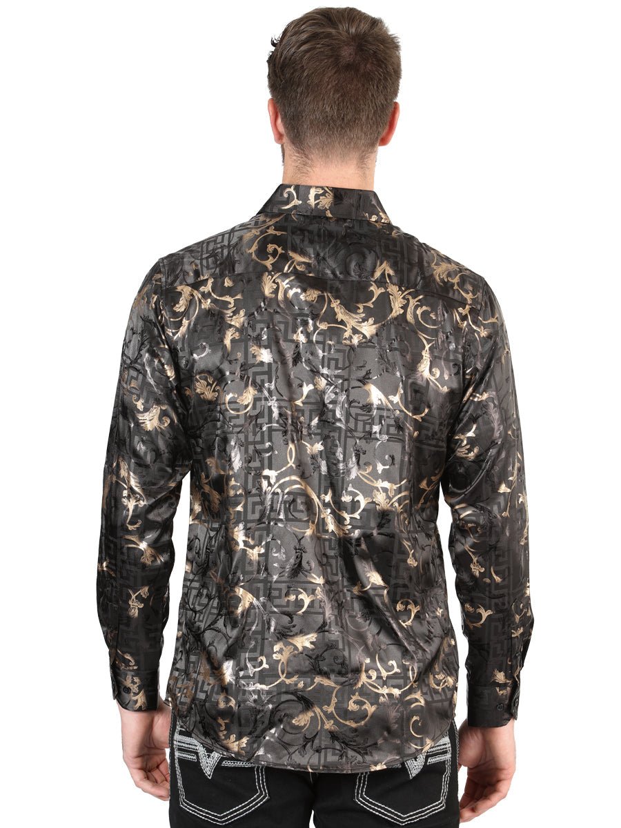 El General Black Casual Long-Sleeve Shirt