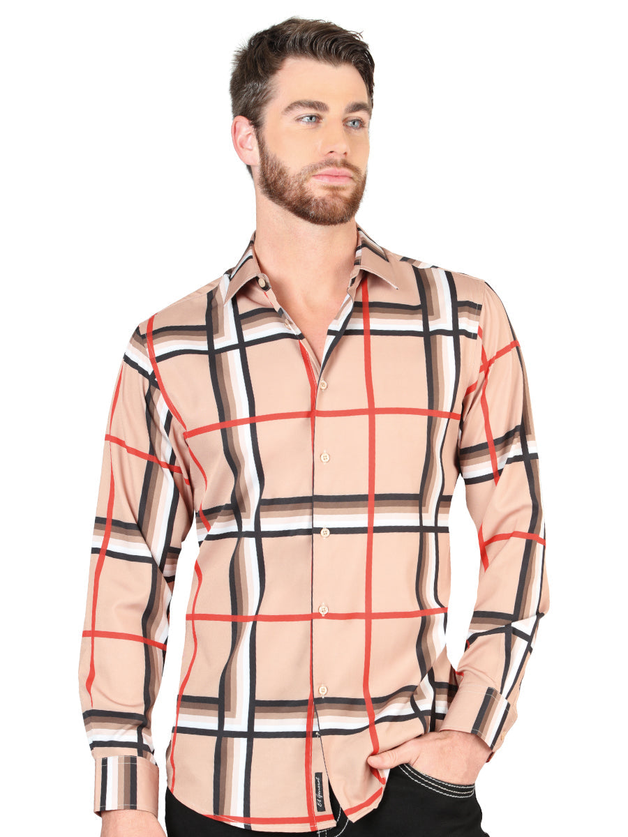 El General Khaki Casual Long-Sleeve Shirt