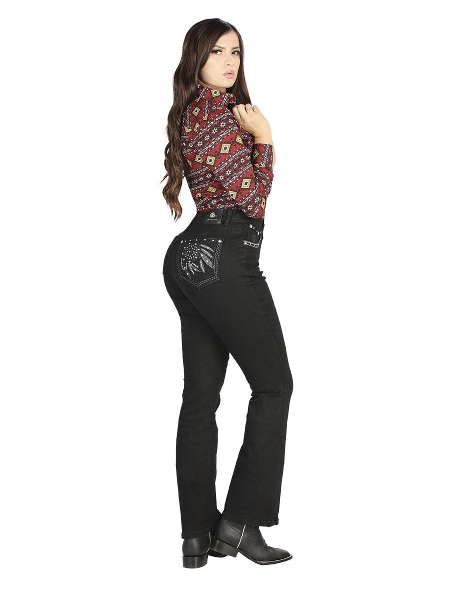 Womens Black Centenario Jeans