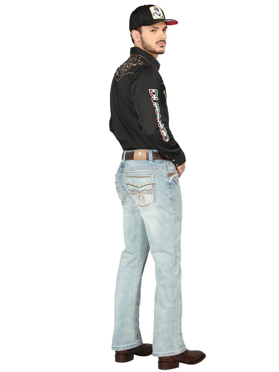 Centenario Bootcut Denim Jeans in Light Blue