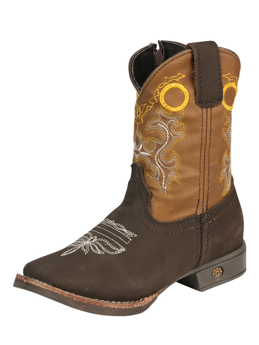 El General Kids Rodeo Boots in Chocolate