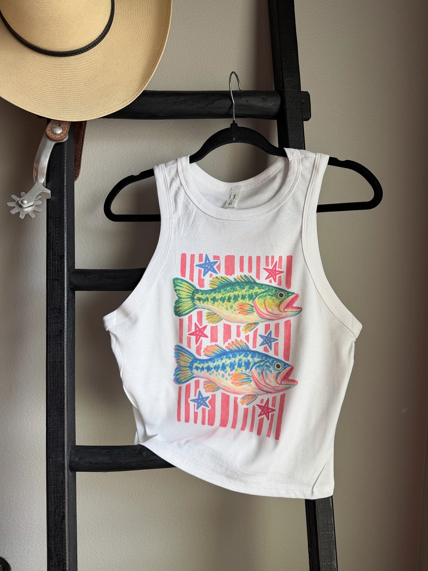 Preppy Fish Cropped Tank