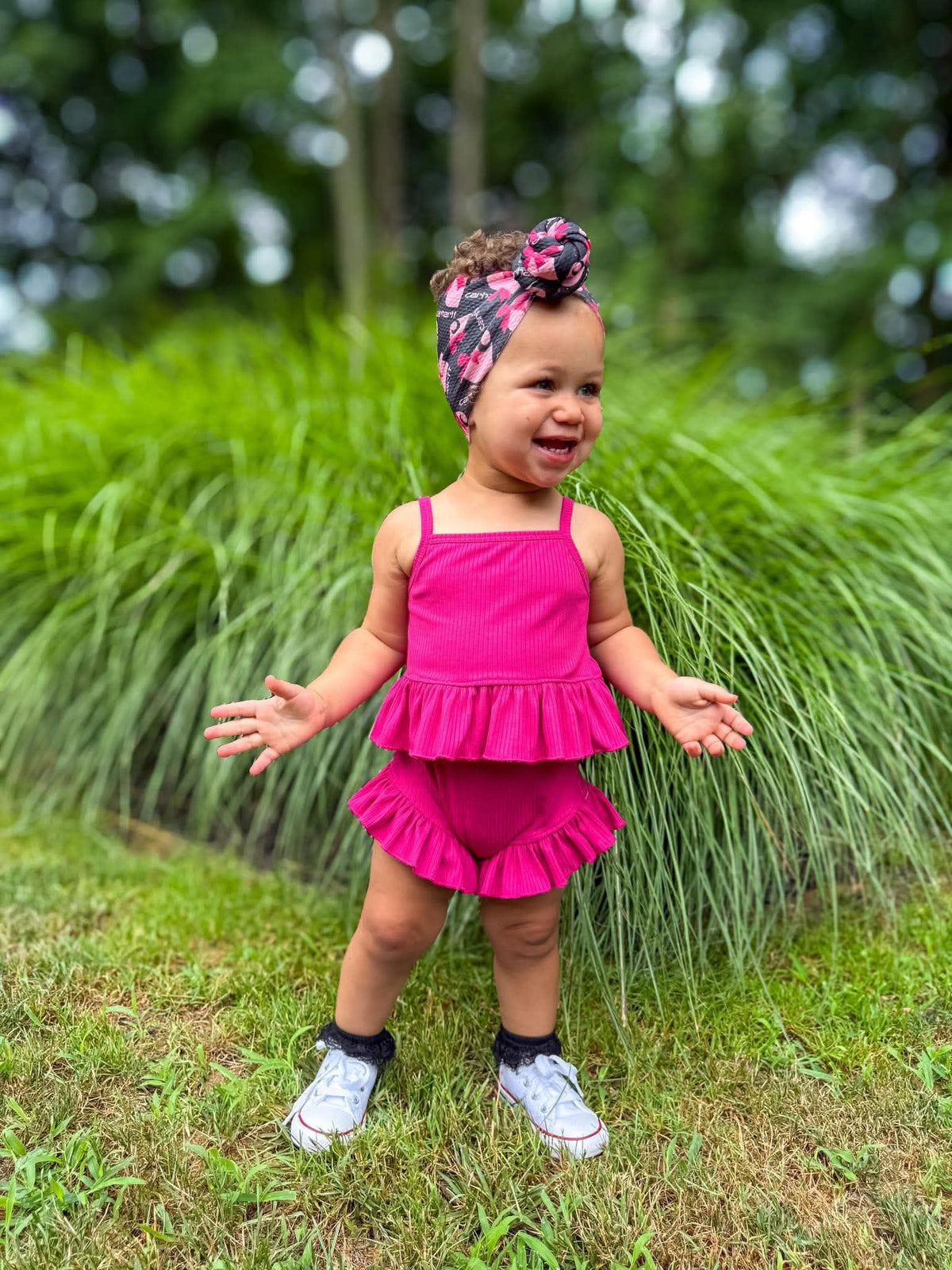 Pink Ruffle Set  (FINAL SALE)