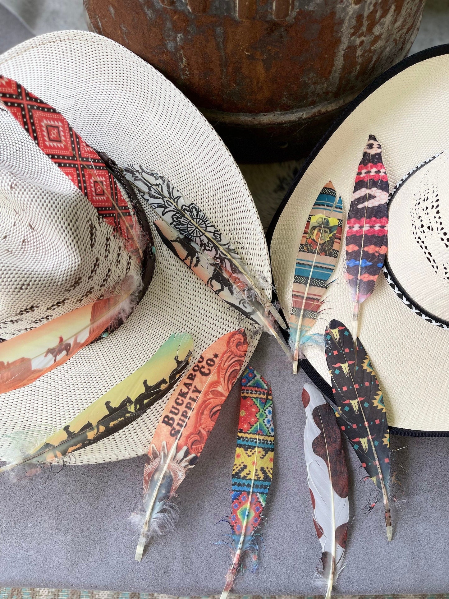 Spur It Up Western Hat Feather