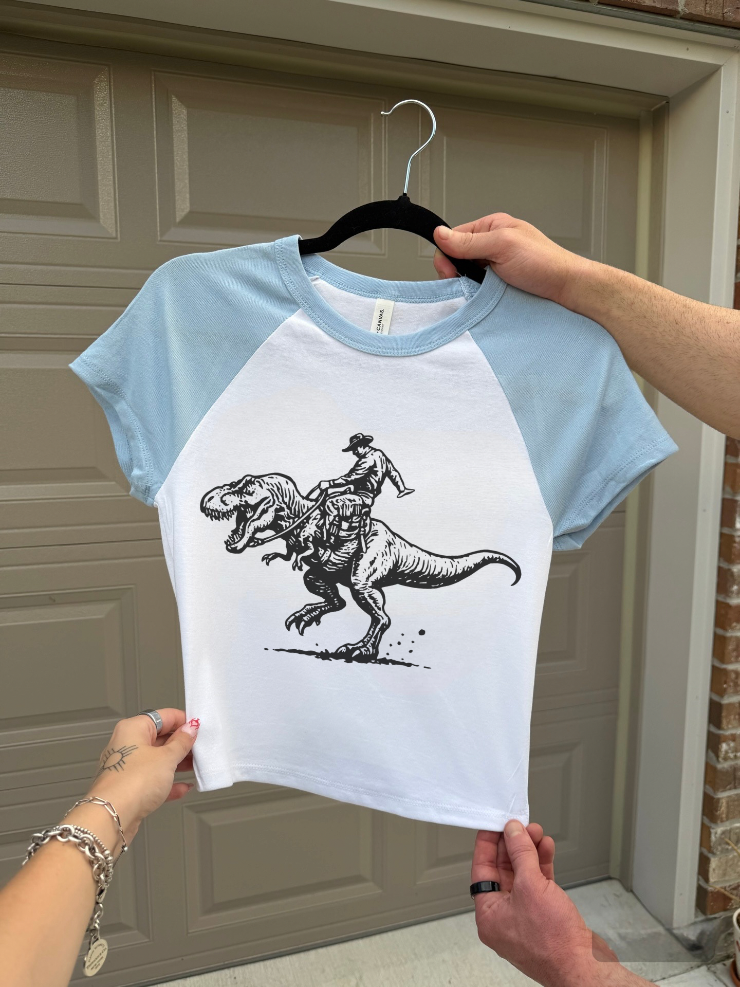 Dino Cowboy Baby Tee