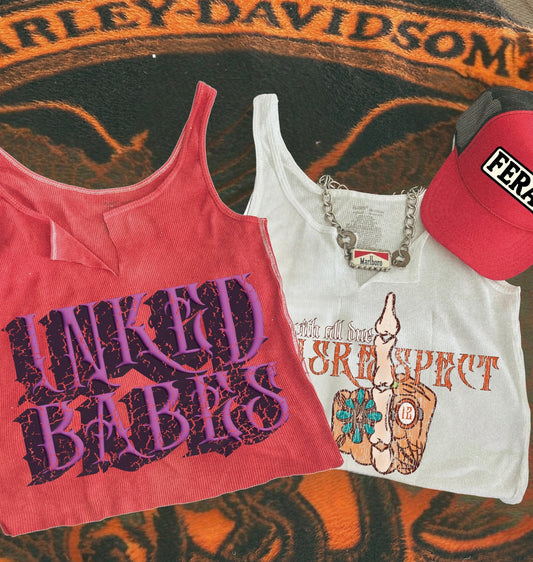 With all due disrespect Vintage Inspired Tank