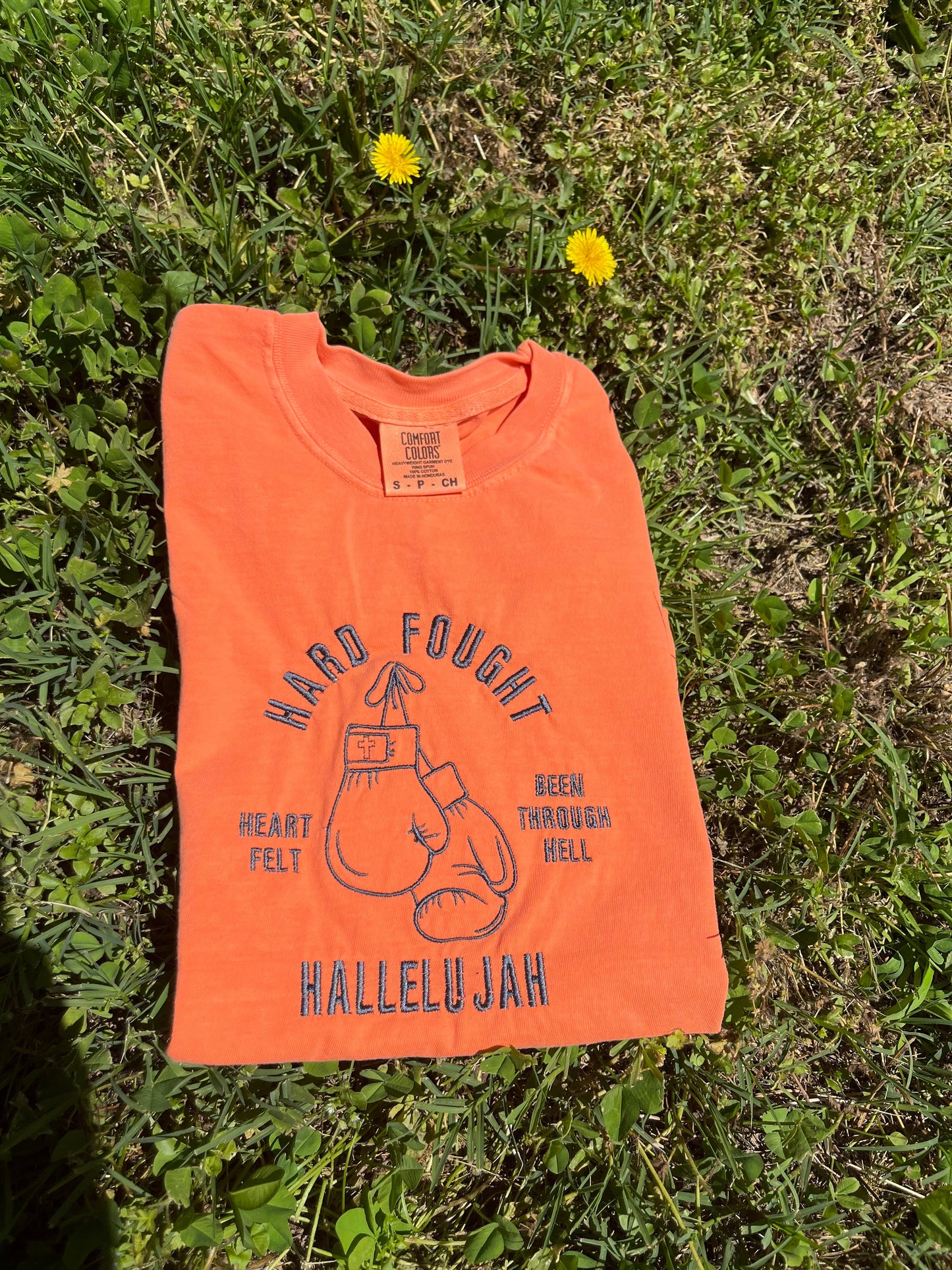 Hard Fought Hallelujah Embroidered Tee