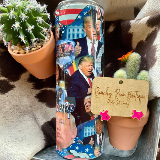 Trump Pro American  Western 20oz Skinny Tumbler