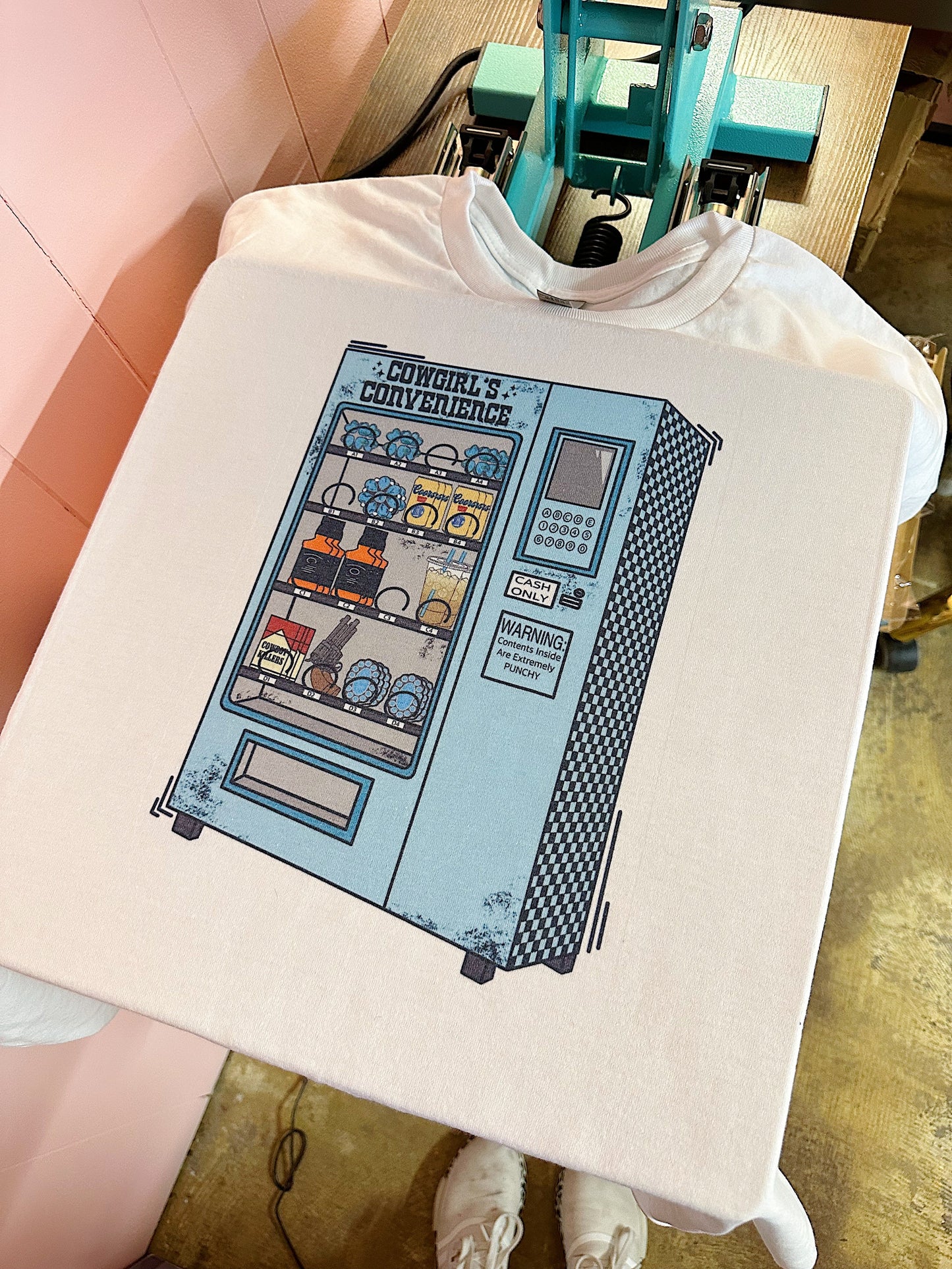 Punchy Vending Machine TEE or CREWNECK