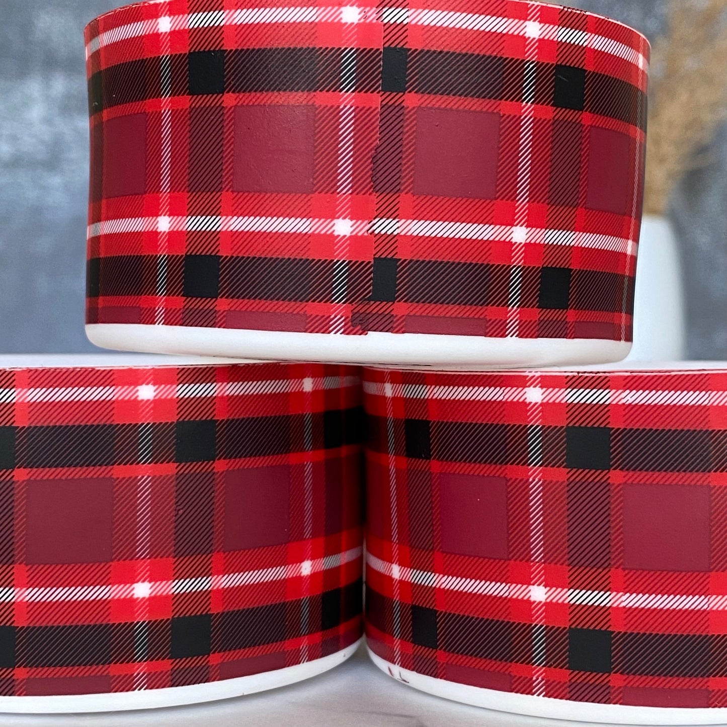 RED PLAID Tumbler Boot