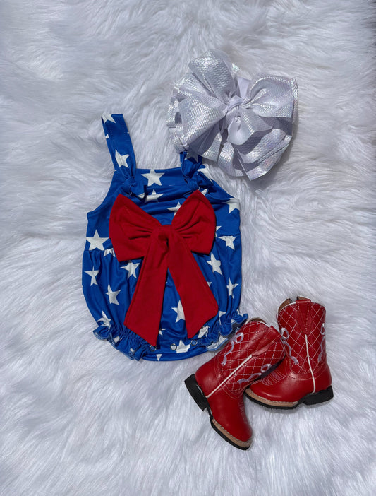 Patriotic Bow Bubble (FINAL SALE)
