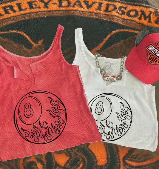 Flamin 8 Vintage Inspired Tank