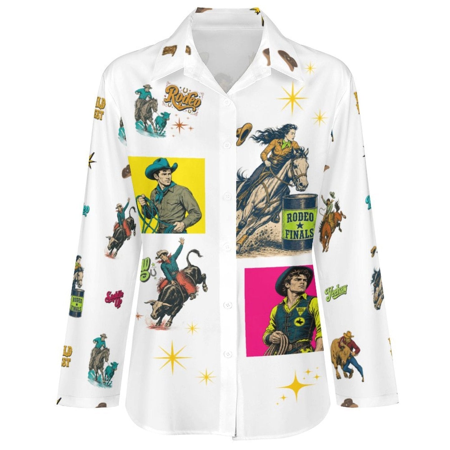 Baha Ranch The Last Roundup Button Up Blouse