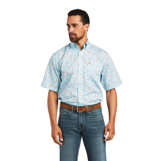 Wrinkle free yariel classic fit - Crystal Blue