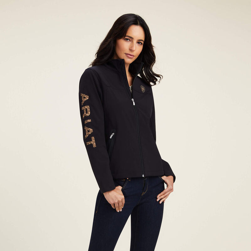 New Team Softshell Jacket-BLACK/LEOPARD