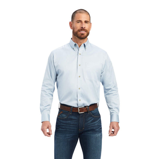 Solid Twill Shirt-CASHMERE BLUE