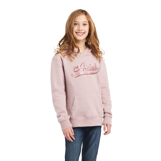 REAL Glitter Logo Hoodie-ROSE HEATHER