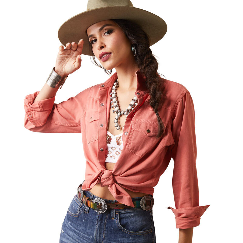 REAL Jurlington Snap Shirt-Faded Brick