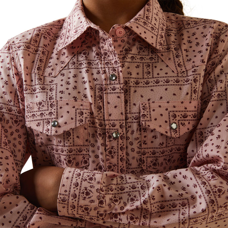 Paisley Shirt-CORAL BLUSH PAISLEY PRINT