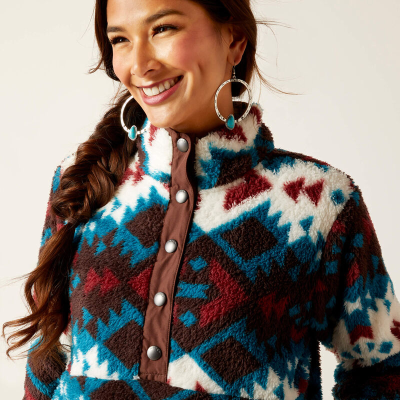 Berber Snap Front Sweatshirt
