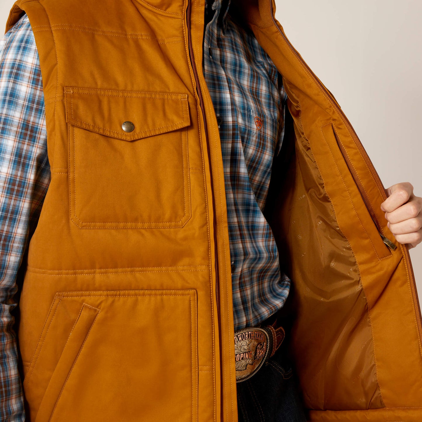 Ariat Men’s Chestnut Grizzly 2.0 Canvas Conceal and Carry Vest