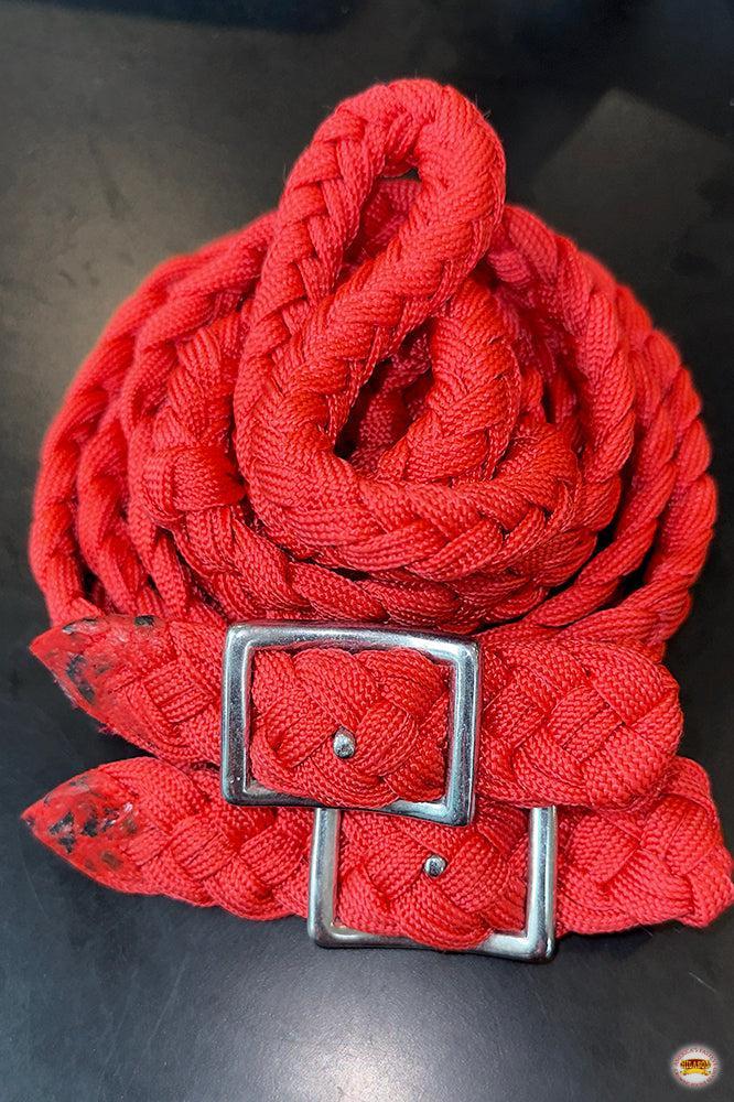 1" X 8Ft Hilason Braided Poly Barrel Reins Horse Racing Flat Grip Knots