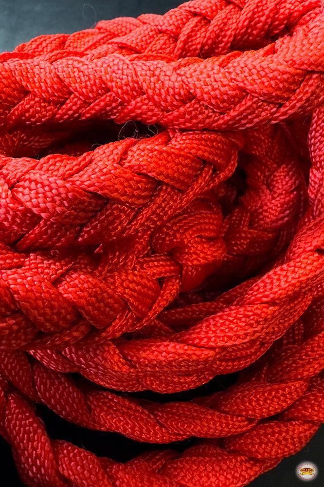1" X 8Ft Hilason Braided Poly Barrel Reins Horse Racing Flat Grip Knots