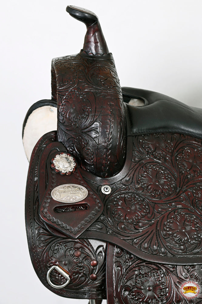 Hilason Western Draft Horse Trail Pleasure American Leather Saddle