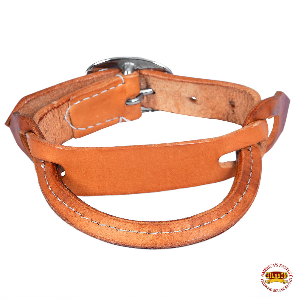 HILASON Horse Saddle Safety Leather Night Latch Adjustable Handle