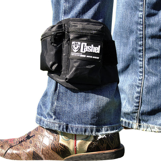 Small Cashel Well Made Trail Rides Pocket Keys Cash Compect Ankle Safe Black