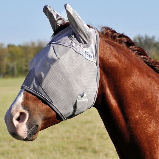 Warmblood Cashel Crusader Standard Mule Donkey Fly Mask W/ Ears Grey
