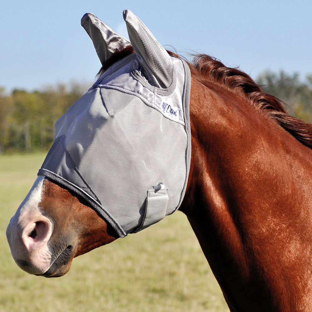 Weanling Cashel Crusader Standard Mule Donkey Fly Mask W/ Ears Grey