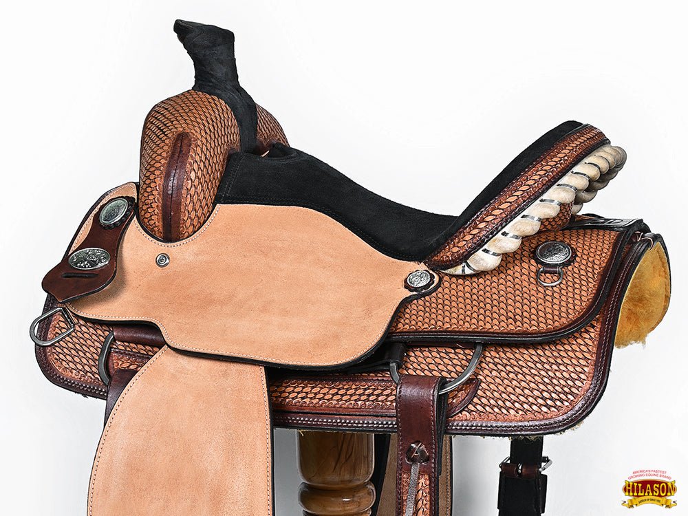 Western Horse Saddle American Leather Ranch Roping Cowboy Hilason