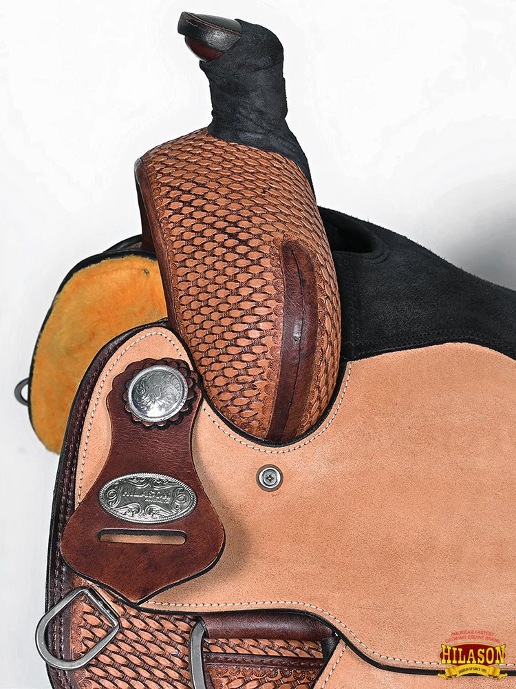 Western Horse Saddle American Leather Ranch Roping Cowboy Hilason