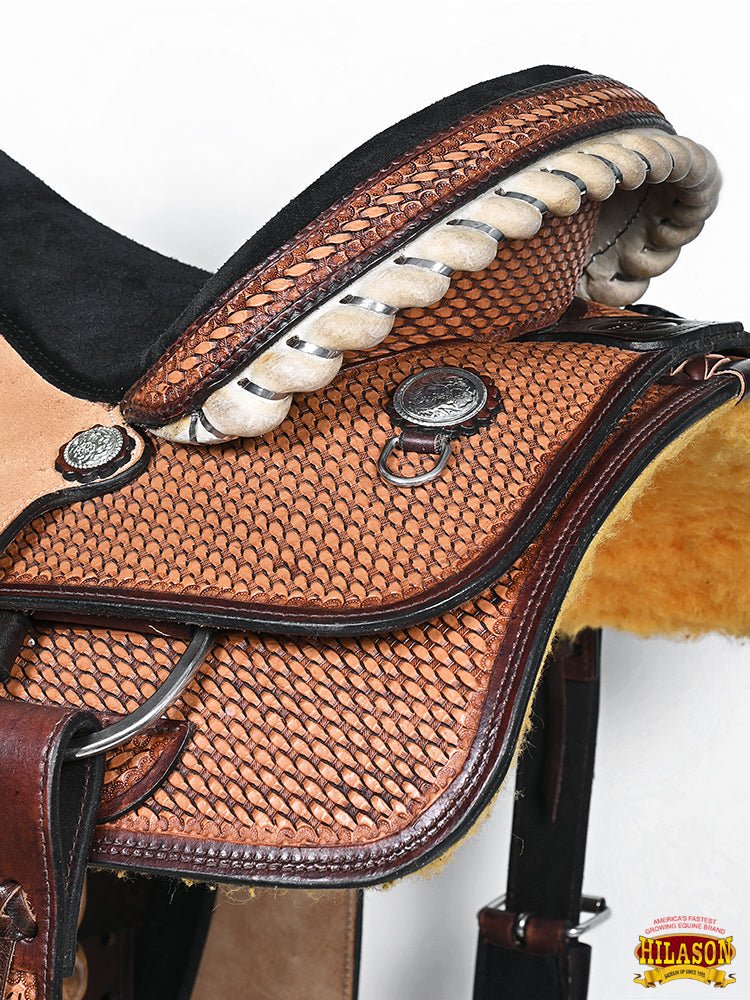 Western Horse Saddle American Leather Ranch Roping Cowboy Hilason