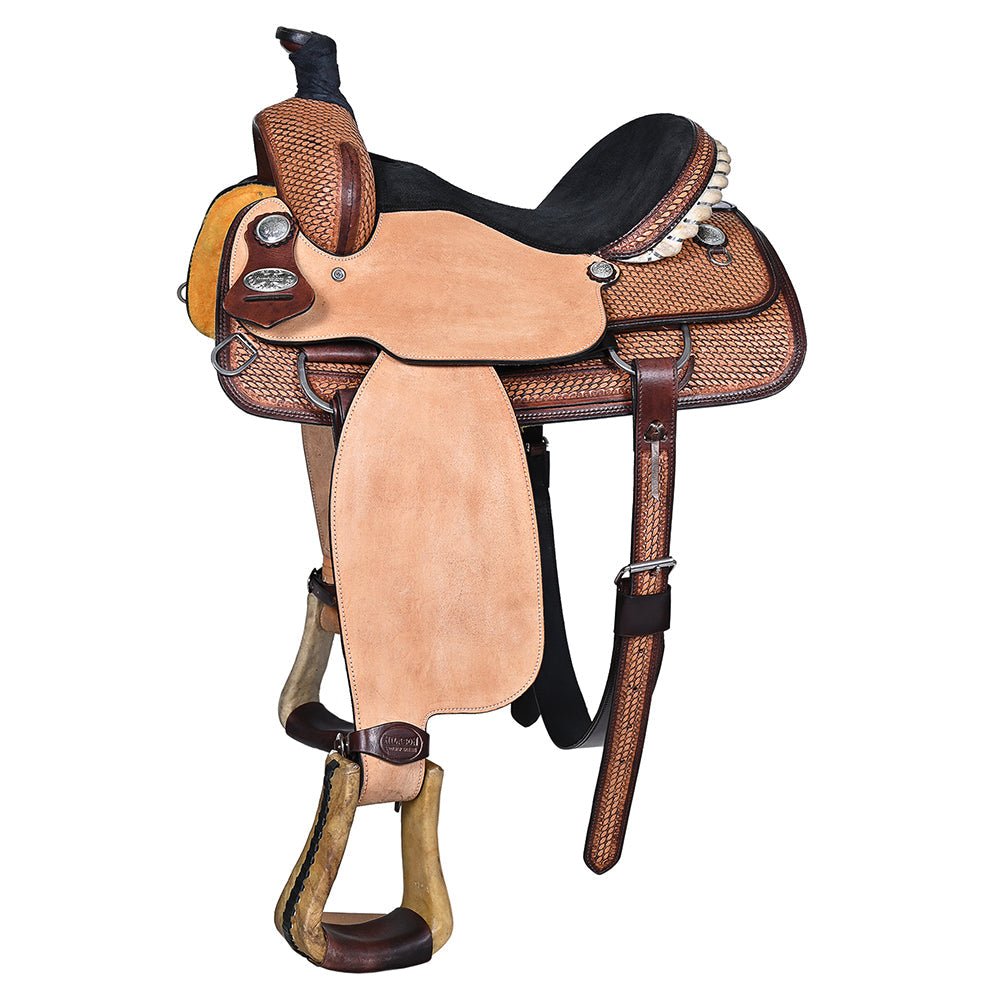 Western Horse Saddle American Leather Ranch Roping Cowboy Hilason